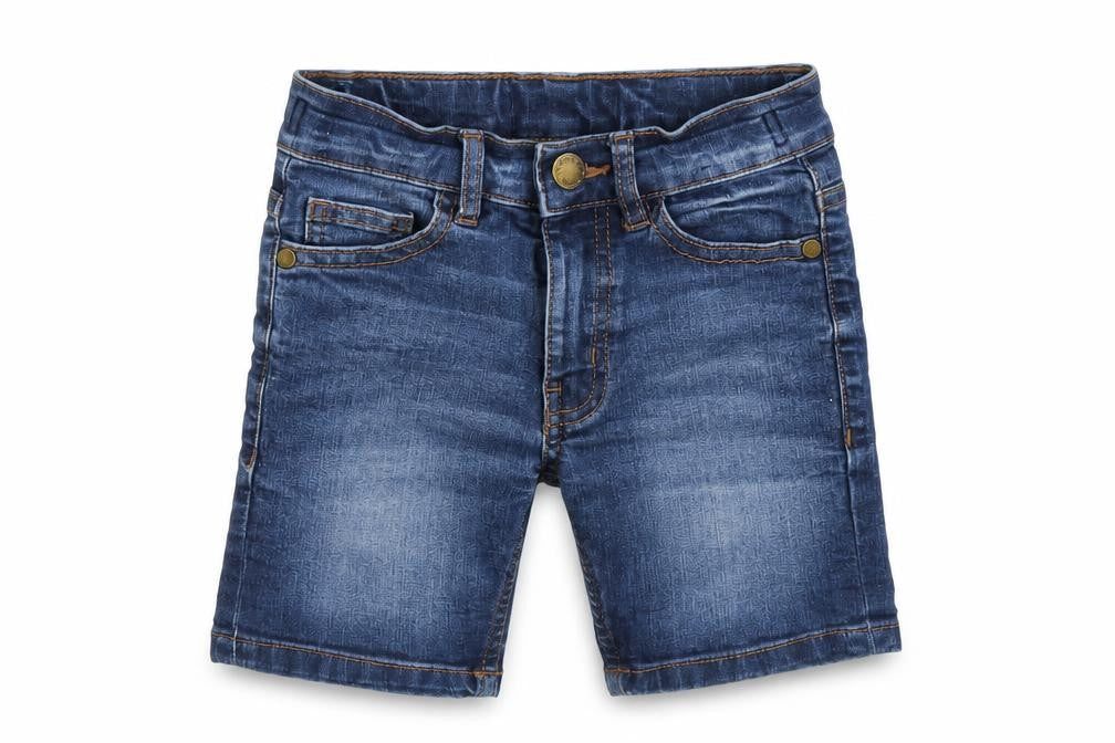 Front view of Next boys’ blue chino shorts, size 3, years