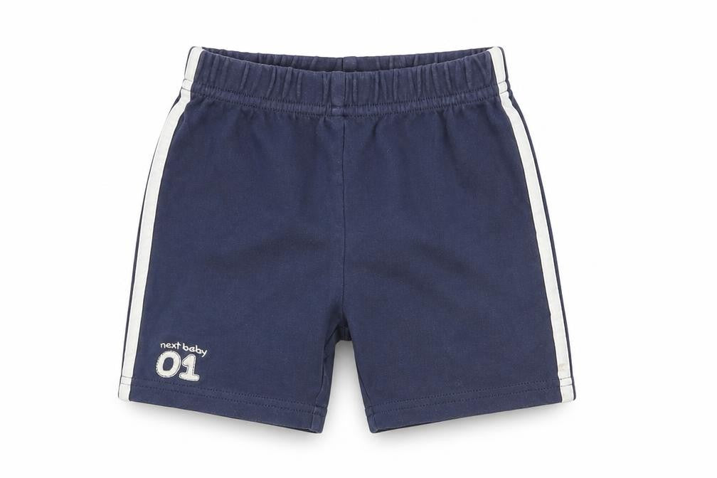 Front view of Next boys’ blue capri trousers size newborn
