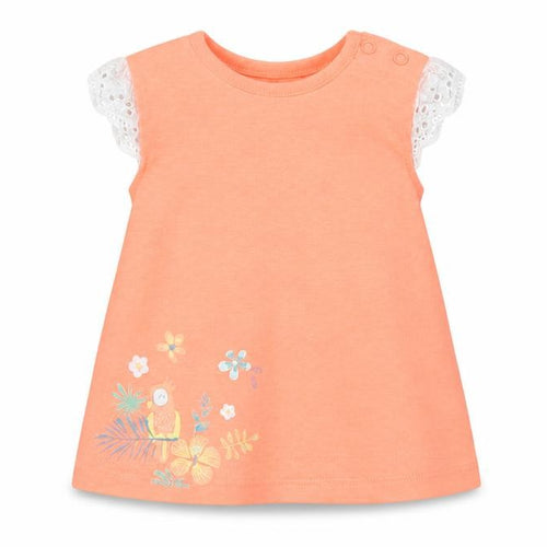 Nutmeg Girls Orange   Basic T-Shirt Size 3-6 Months