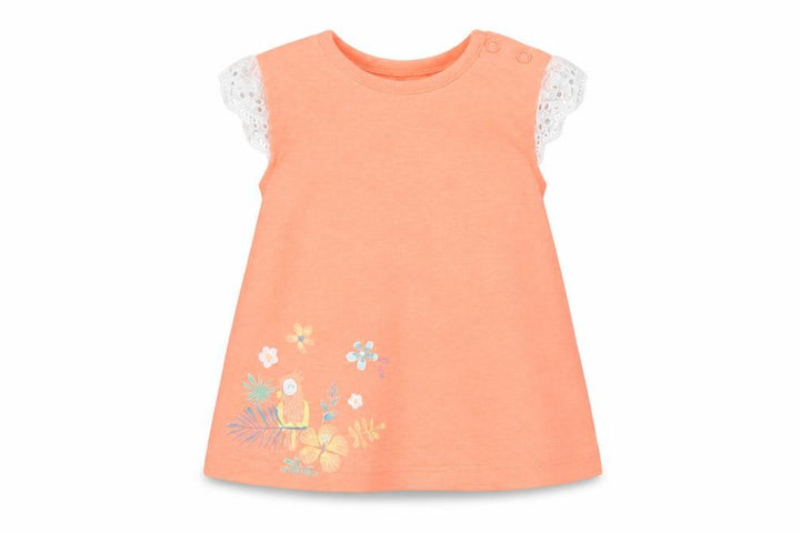 Nutmeg Girls Orange Basic T-Shirt Size 3-6 Months