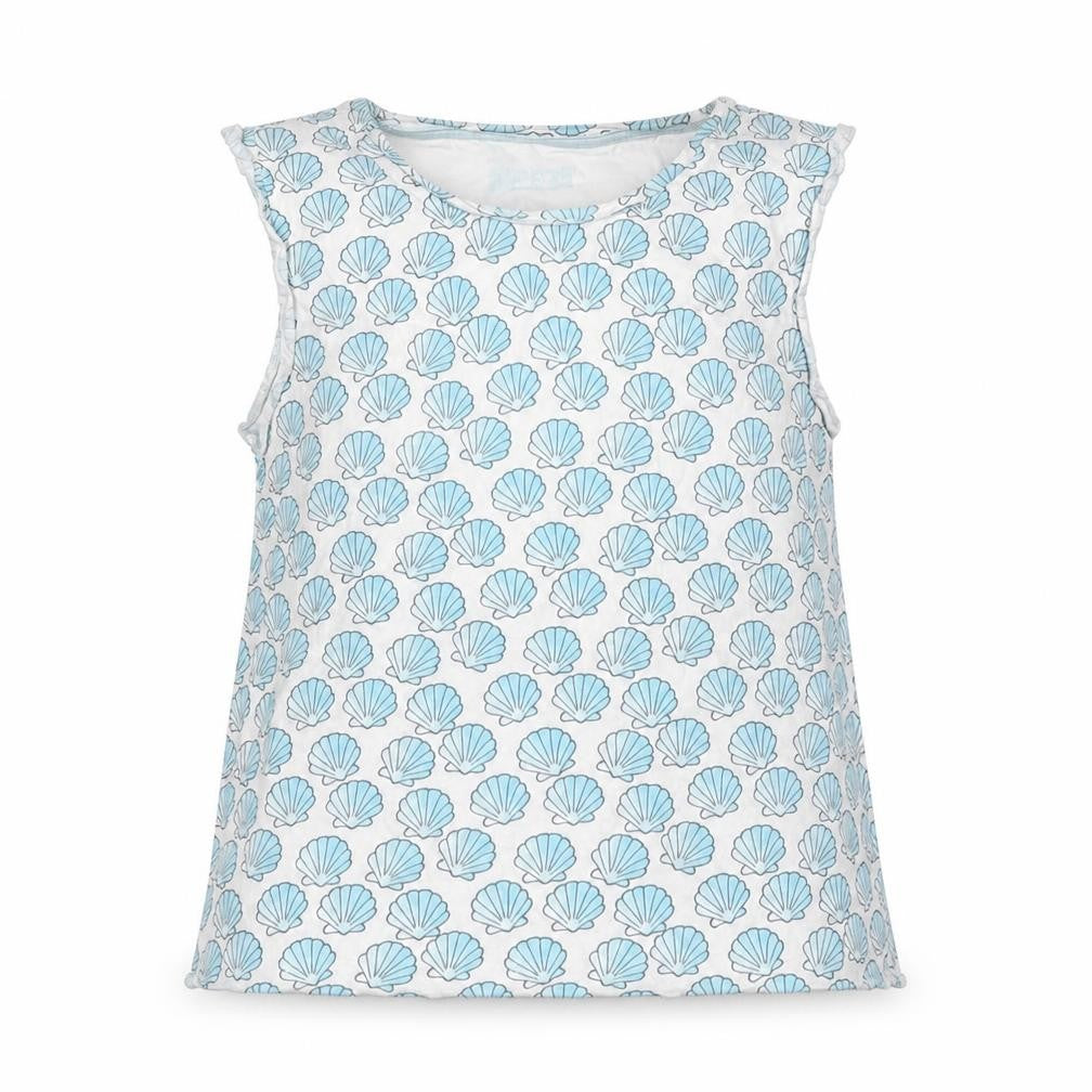 Front view of Marks & Spencer girls’ blue basic t-shirt, size 10-11, years