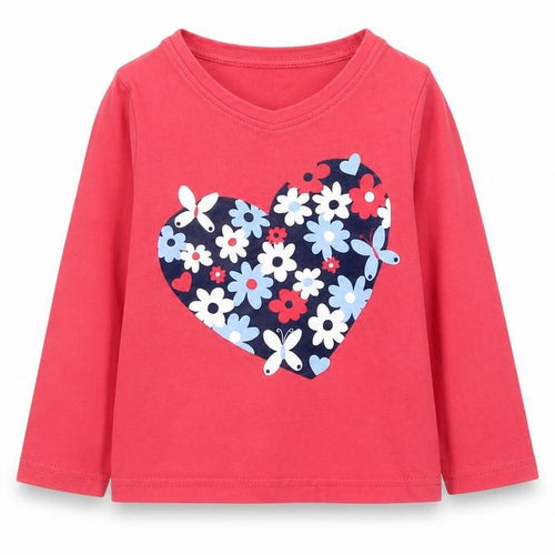 George Girls Orange Animal Print  Basic T-Shirt Size 2-3 Years
