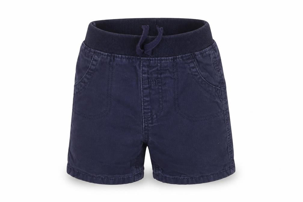 Front view of George boys’ blue capri trousers, size 12-18, months