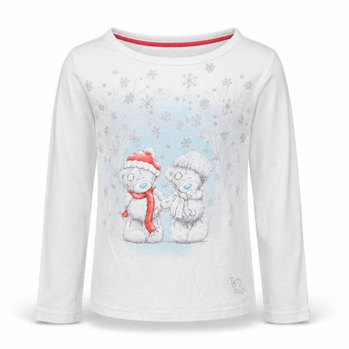 M&S Girls White Animal Print  Basic T-Shirt Size 9-10 Years
