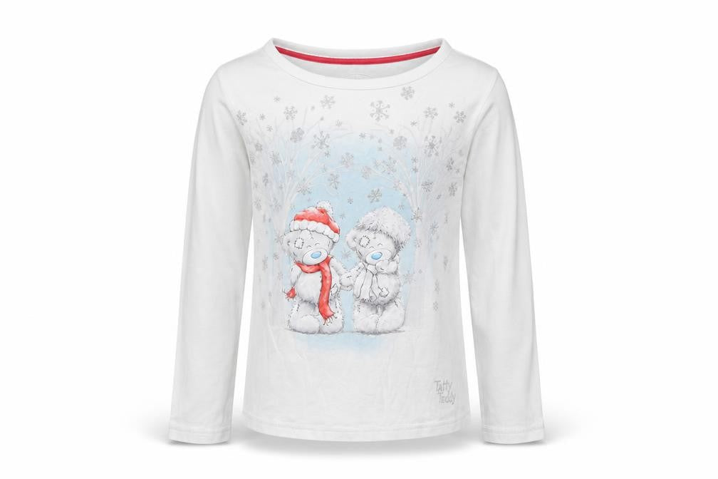 M&S Girls White Animal Print  Basic T-Shirt Size 9-10 Years