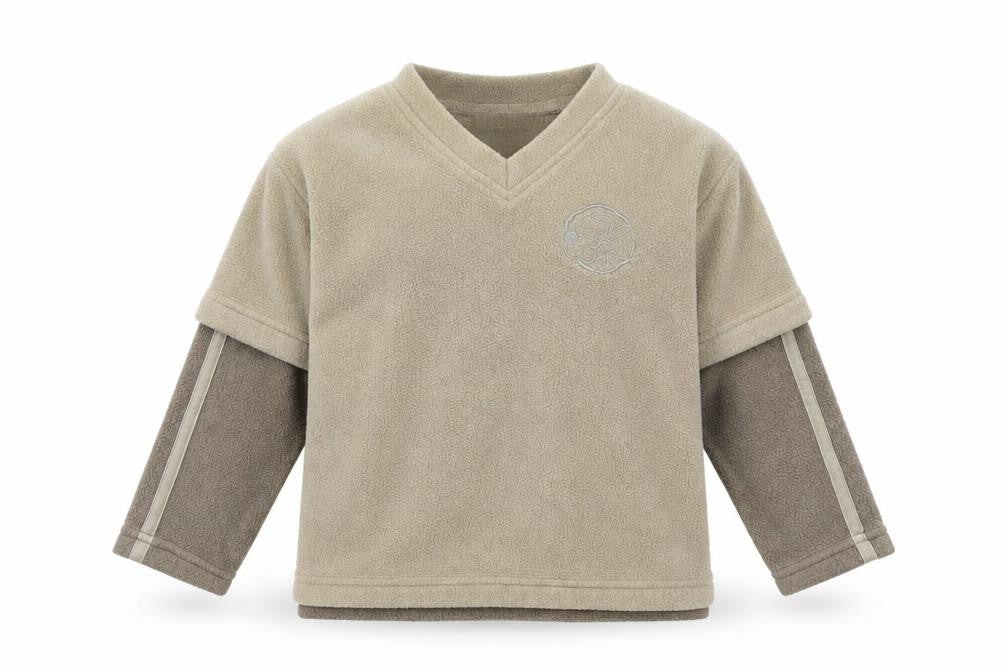 Front view of George boys’ brown pullover sweatshirt, size 2-3, years