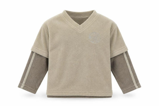 Front view of George boys’ brown pullover sweatshirt, size 2-3, years