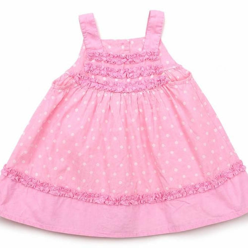 George Girls Pink Polka Dot  Fit & Flare  Size 3-6 Months
