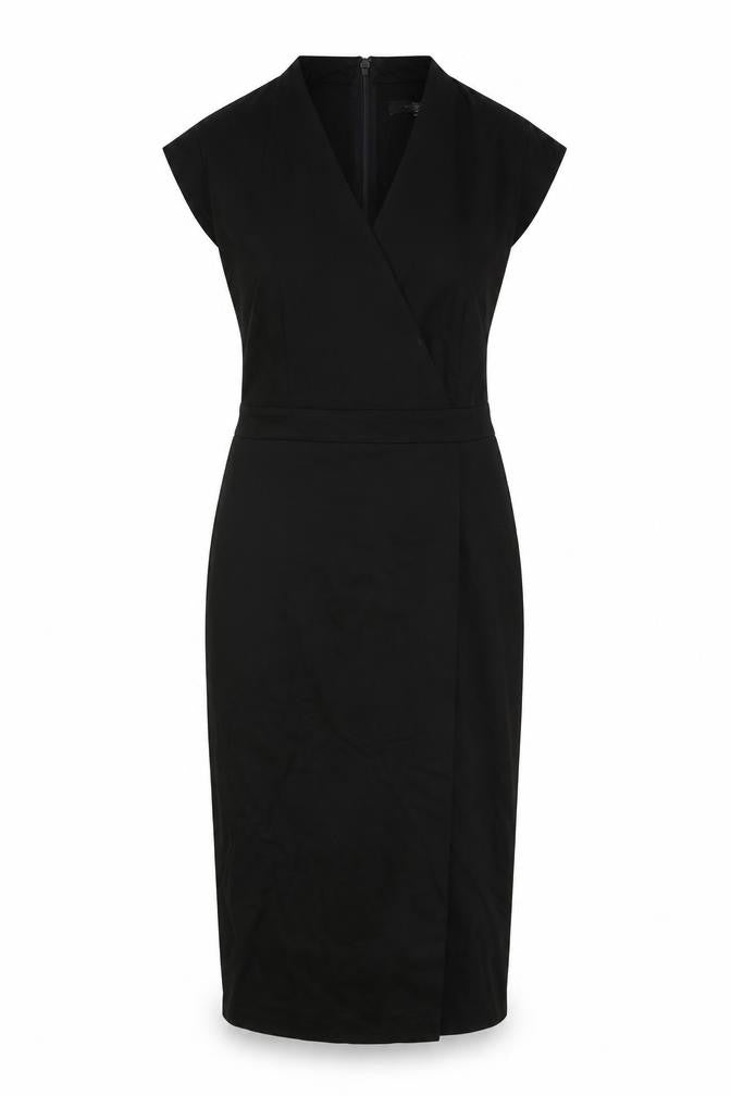 Front view of Next women’s black a-line, size UK 10