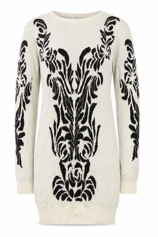 Front view of Love21 women’s beige floral jumper dress, size XS