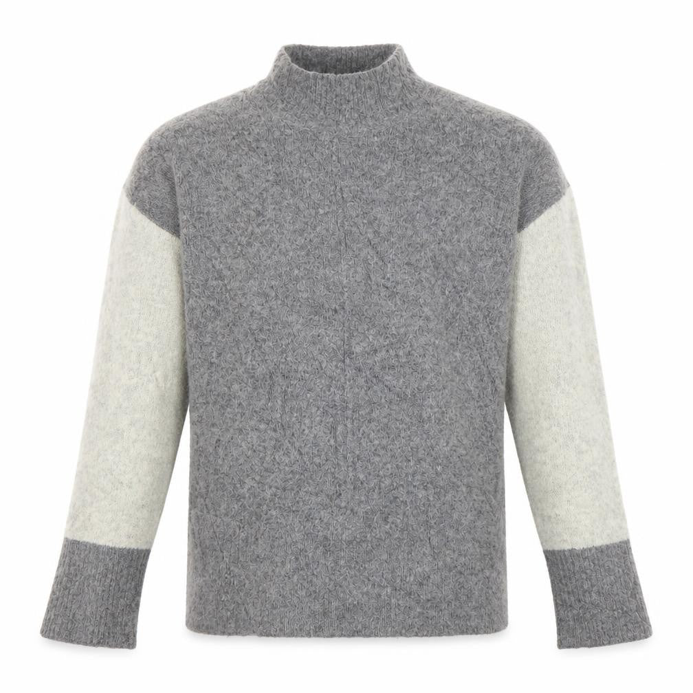 Front view of Marks & Spencer men’s grey jumper, size S