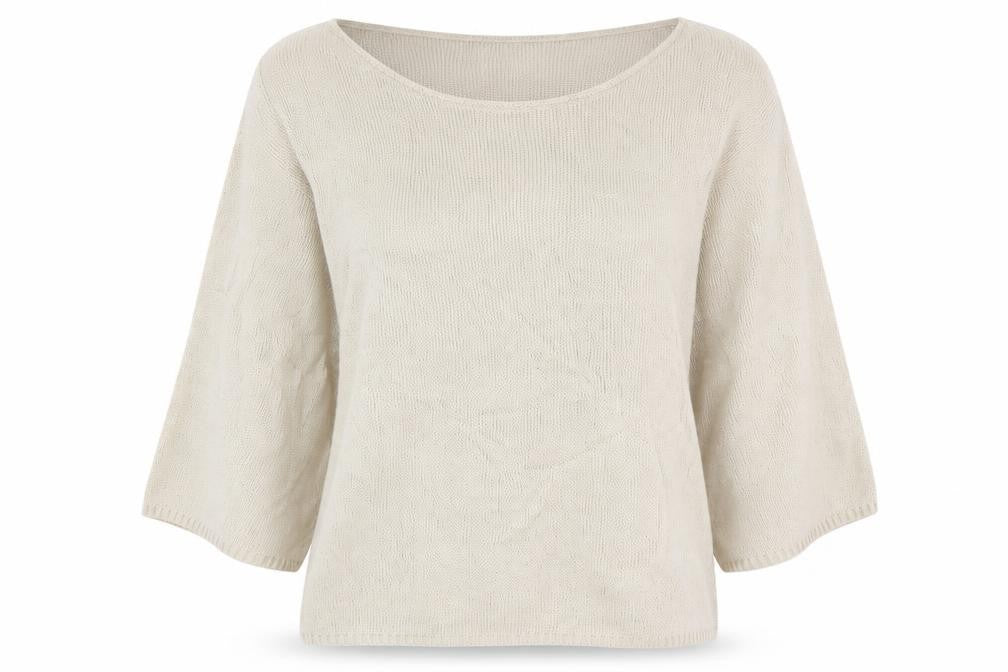 Front view of Boohoo women’s beige jumper, size S