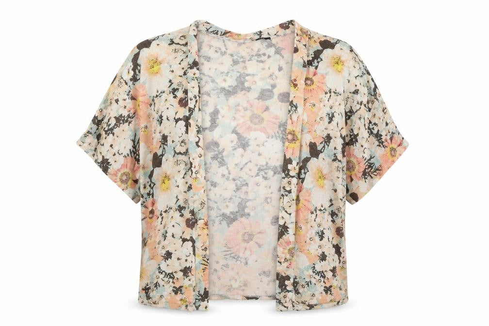 George Womens Pink Floral  Cardigan Jumper Size 12