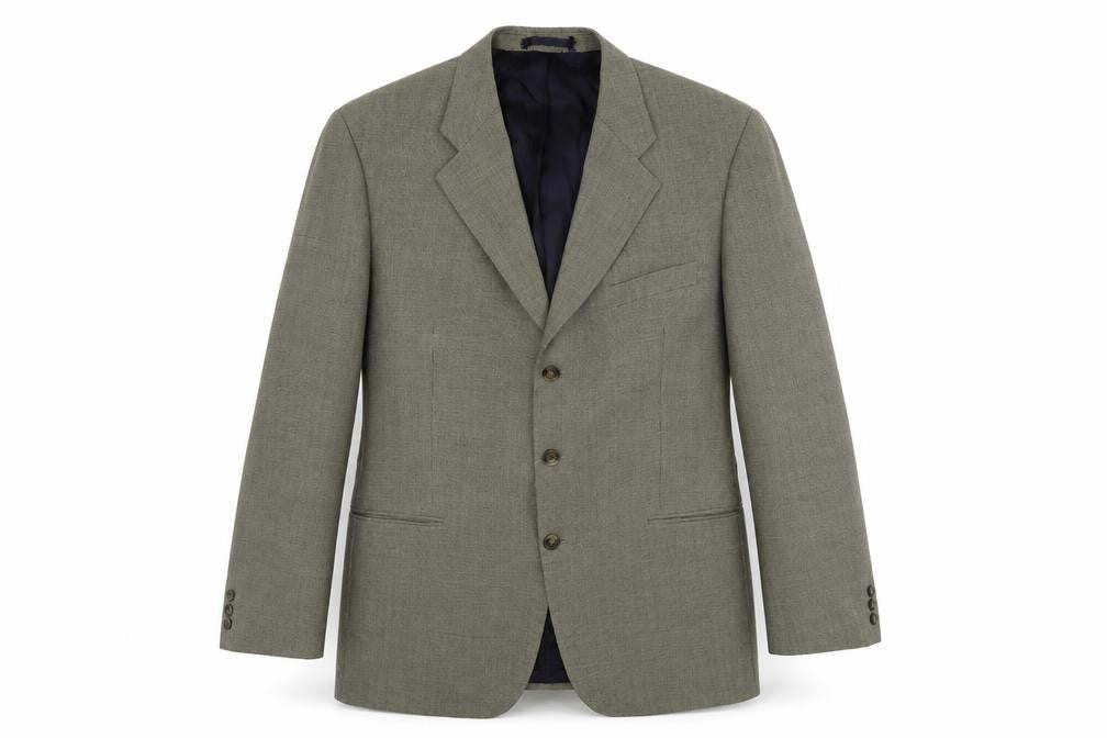 Front view of St Bernard men’s beige jacket blazer, size 44