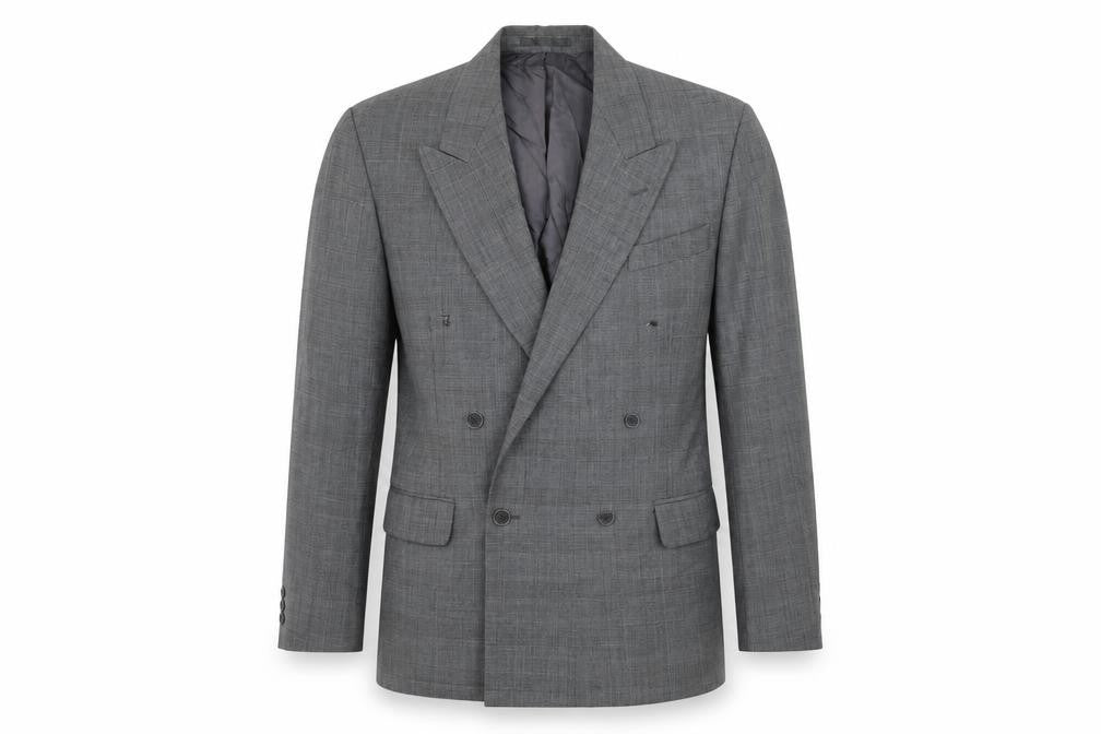 Front view of HORNE men’s green jacket suit jacket, size 36