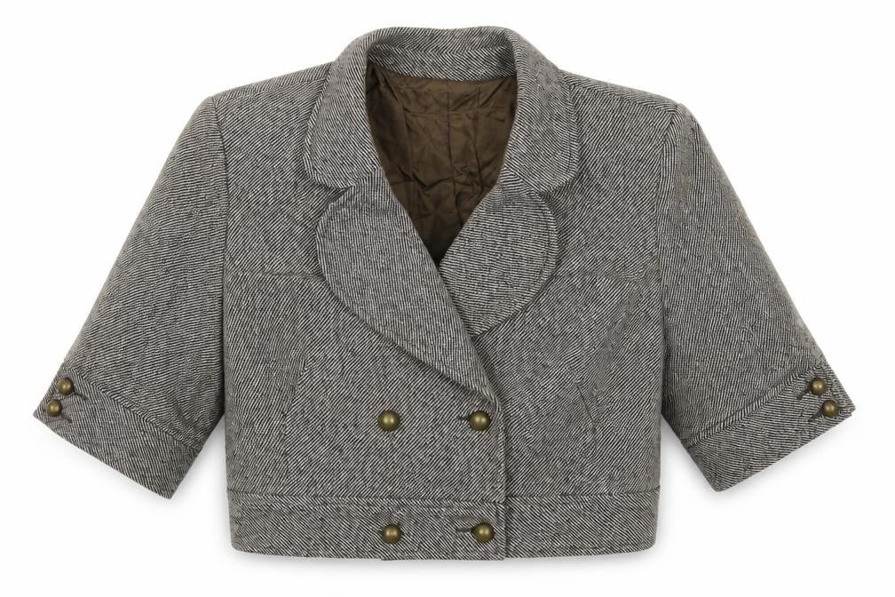 Front view of Spiegel women’s brown jacket coat, size UK 8