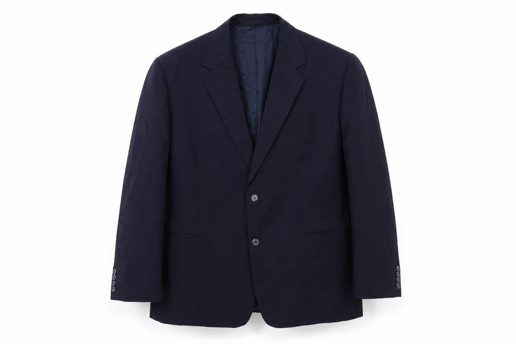 Front view of Preworn men’s blue jacket suit jacket, size 42