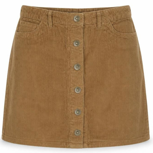Pieces Womens Beige  Corduroy Mini Skirt Size M