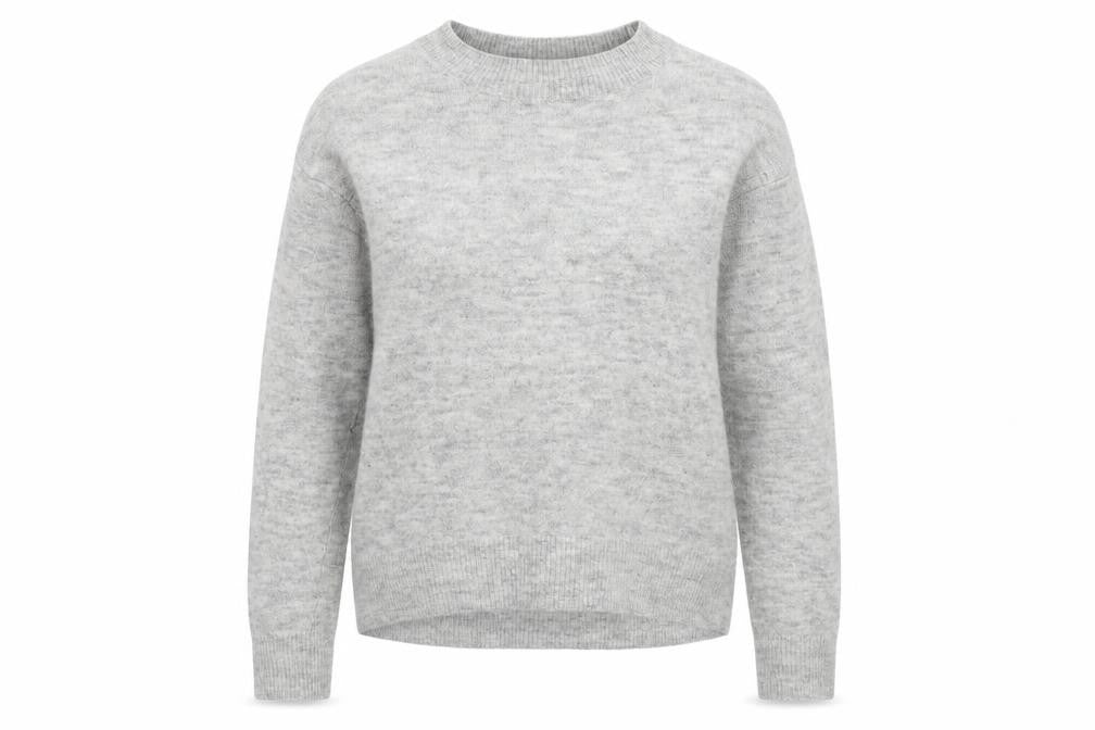 Front view of H&M women’s grey jumper, size XS