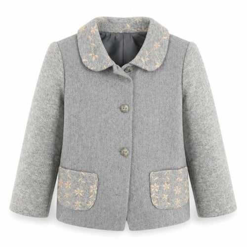 Minimayoral Girls Grey   Jacket Coat Size 4 Years