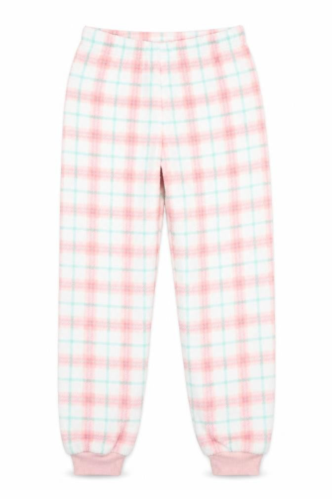 Matalan Girls White Check  Kimono Pyjama Pants Size 10-11 Years