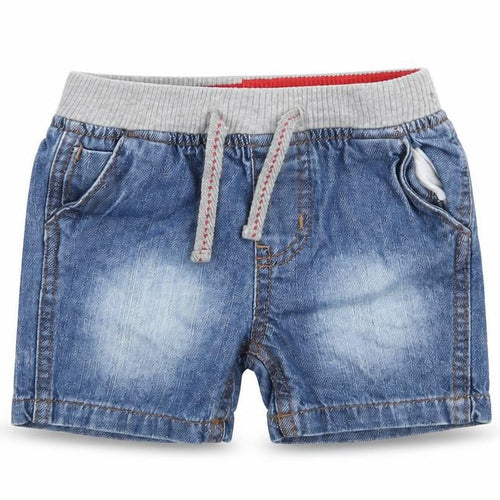 Baby Boys Blue  Denim Cropped Trousers Size 9-12 Months