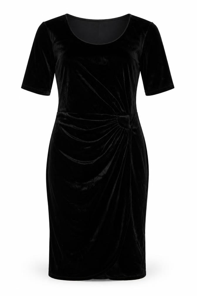 Front view of Damart women’s black a-line, size UK 12