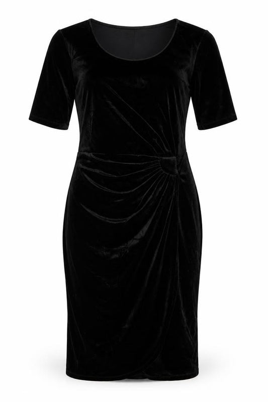 Front view of Damart women’s black a-line, size UK 12