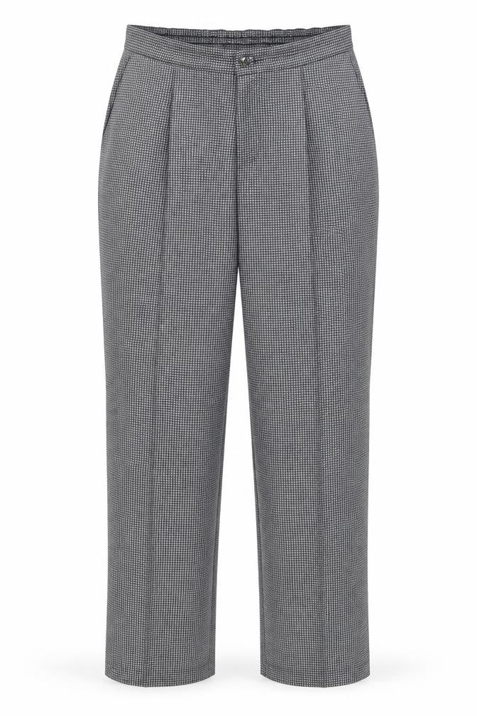 Marks and Spencer Womens Grey Plaid  Trousers  Size M L26 in
