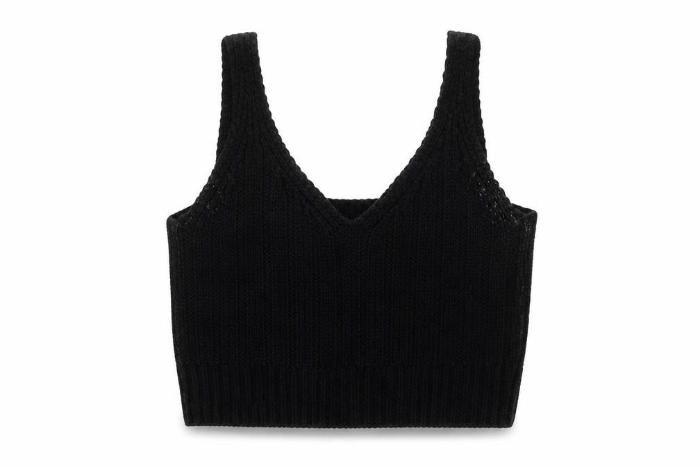 ASOS Womens Black   Cropped Tank Size 4