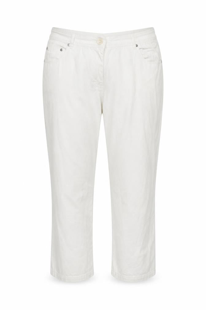 Mia Moda Womens White   Trousers  Size 18 L21 in