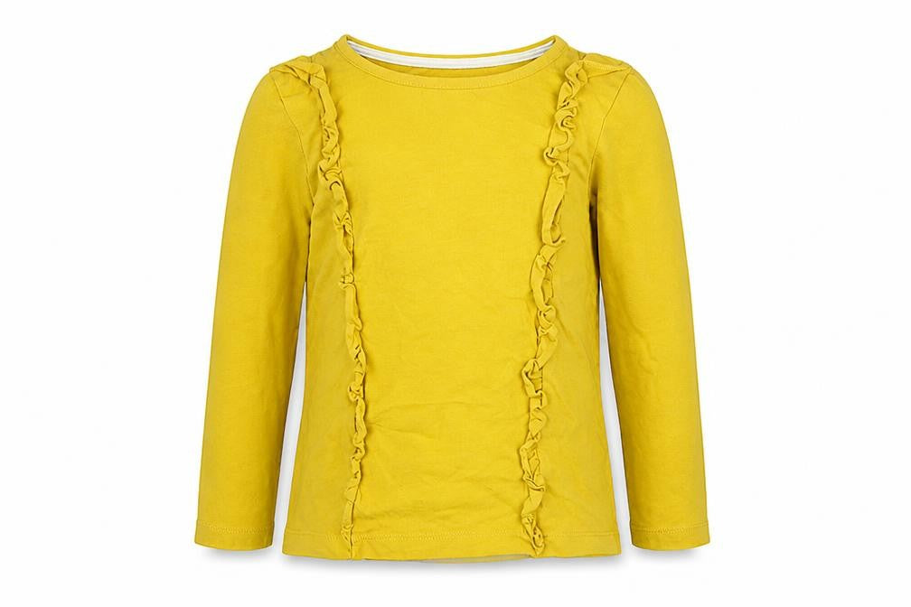 m&s Girls Yellow   Basic T-Shirt Size 3 Years