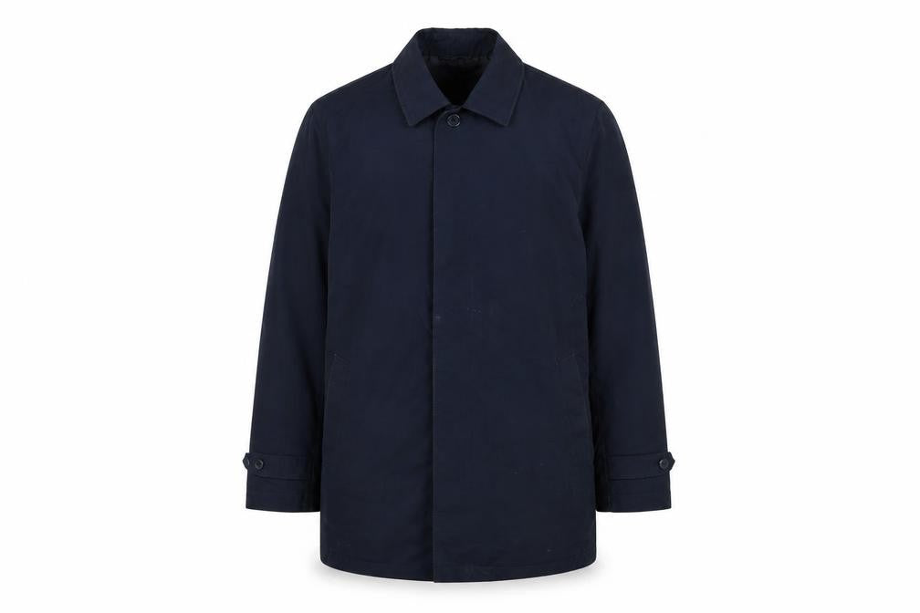Front view of Marks & Spencer women’s blue jacket, size L