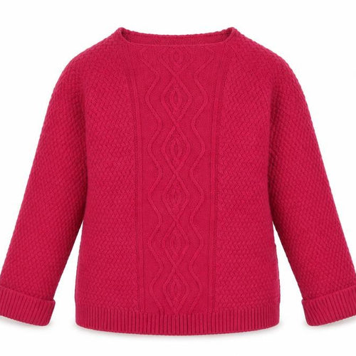 BASSINI Womens Pink  Knit Pullover Jumper Size S