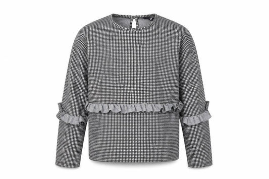 Front view of Very girls’ black jumper, size 11, years