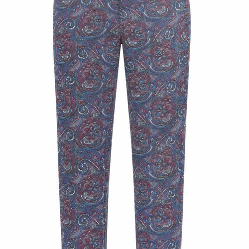 Topshop Womens Purple Paisley Denim Straight Jeans Size 30 in L30 in