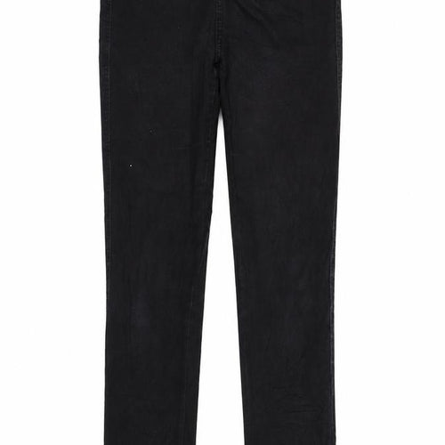 Lindex Womens Black  Denim Straight Jeans Size S L32 in