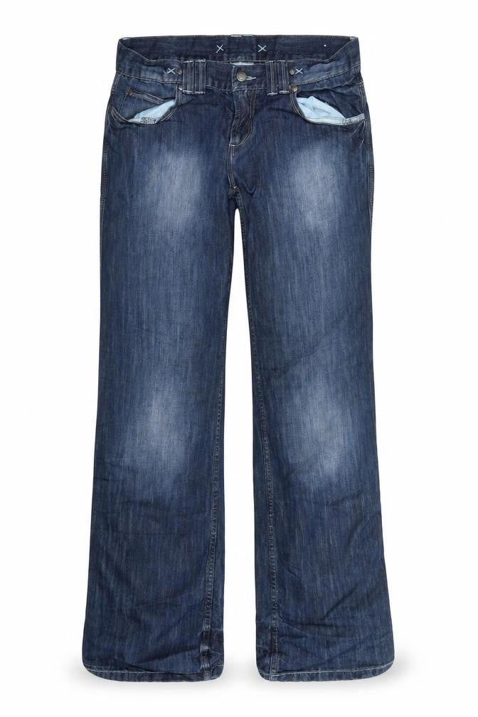 Colours of The World Womens Blue  Denim Straight Jeans Size 34 in L30 in