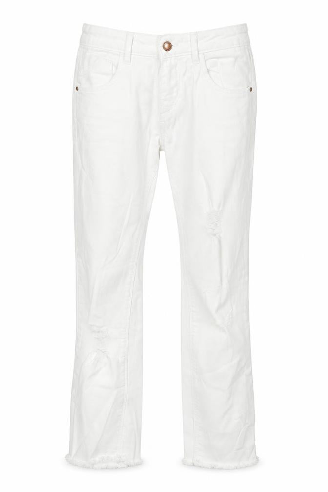 Primark Womens White  Denim Straight Jeans Size 6 L24 in