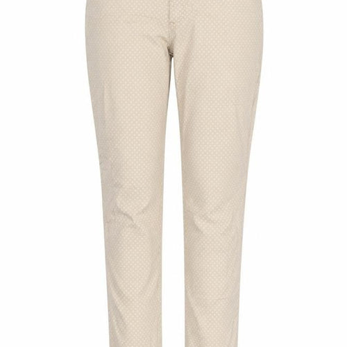 Morgana Womens Beige Polka Dot  Trousers  Size 28 in L27 in