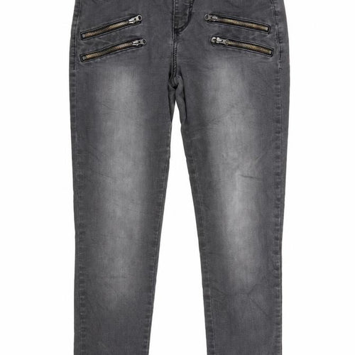 KappAhl Womens Black  Denim Straight Jeans Size 12 L26 in