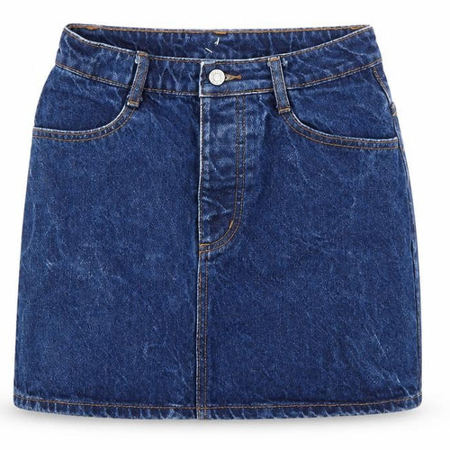 J Galt Womens Blue  Denim A-Line Skirt Size S