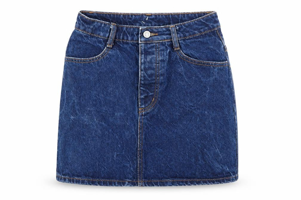 J Galt Womens Blue  Denim A-Line Skirt Size S