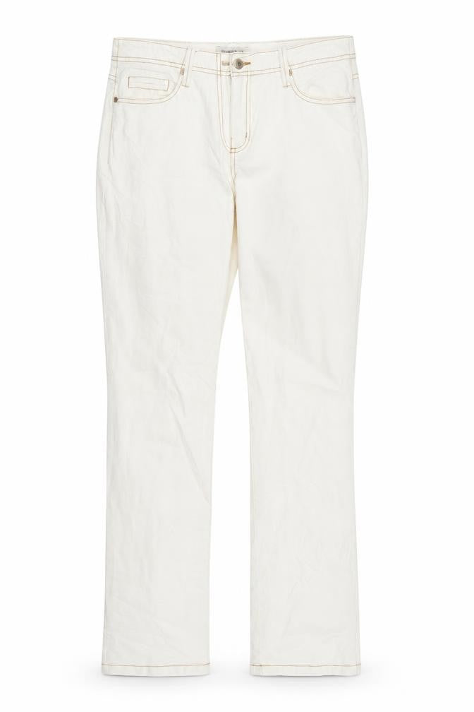 Hirsch Womens White   Straight Jeans Size 12 L31 in