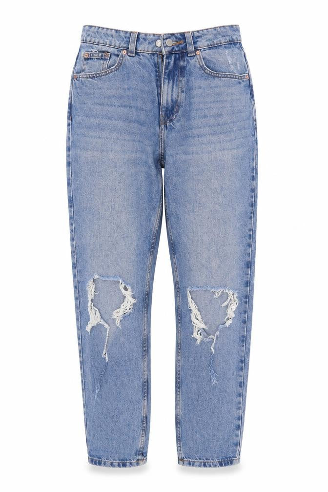 Denim & Co. Womens Blue  Denim Straight Jeans Size 8 L28 in