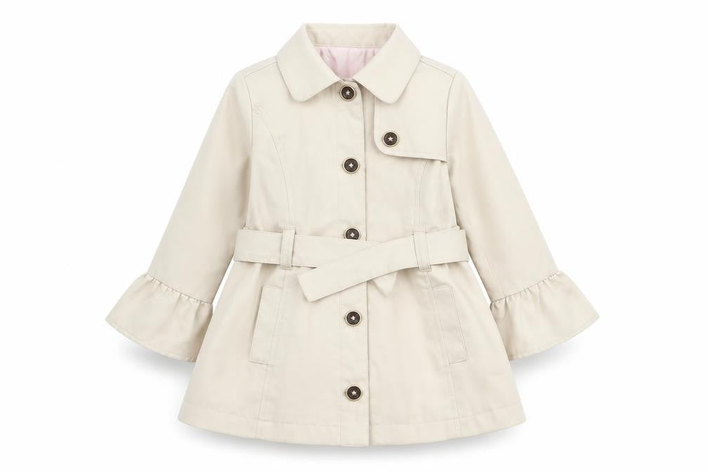 Tamari Girls Beige   Overcoat Coat Size 2 Years