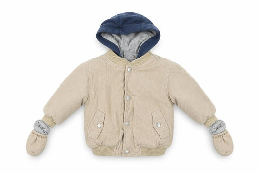 Front view of Preworn Baby Beige Jacket Coat, size 9-12, Months