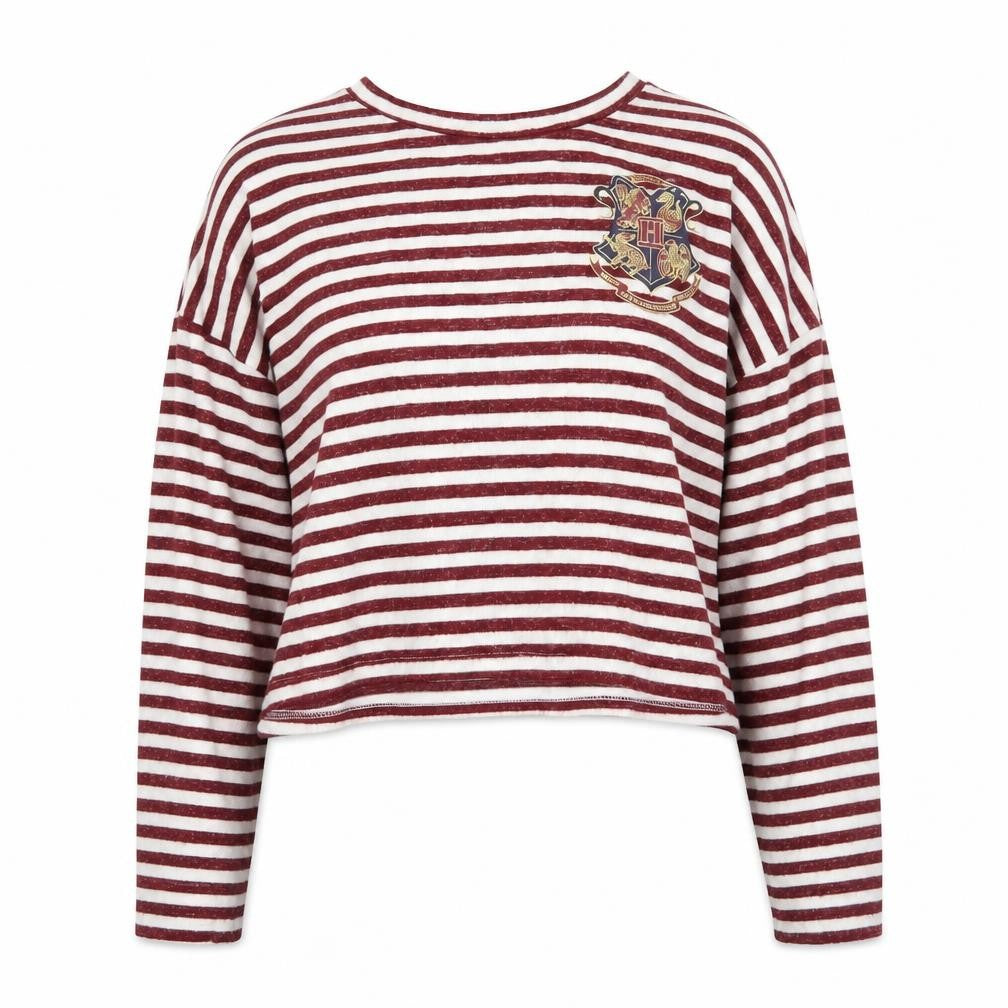 Front view of Primark women’s red striped jumper, size L
