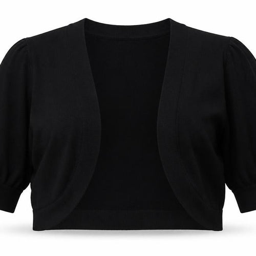 J Taylor Womens Black  Knit Cardigan Jumper Size 16