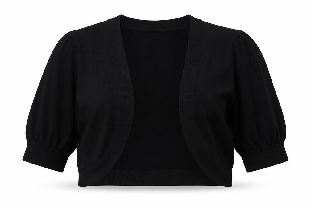 J Taylor Womens Black  Knit Cardigan Jumper Size 16